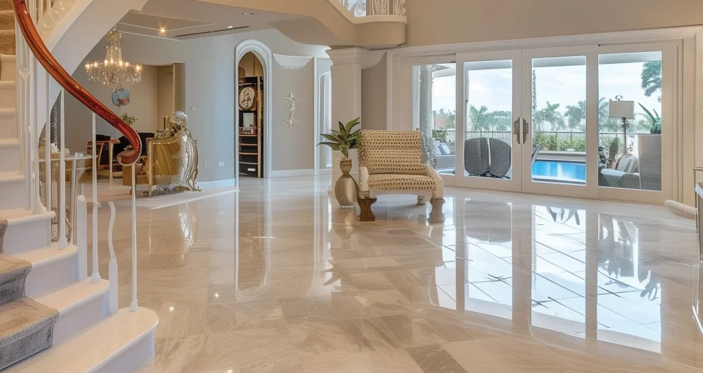 Polished Marble Floor
